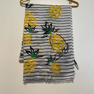 Talbots stripped pineapple 🍍 scarf